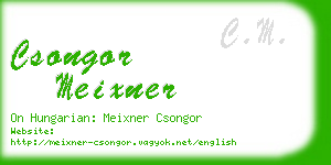 csongor meixner business card